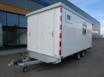 Proline Schaftwagen tandemas 500x245x210cm 2150kg met magazijn en toilet ruimte